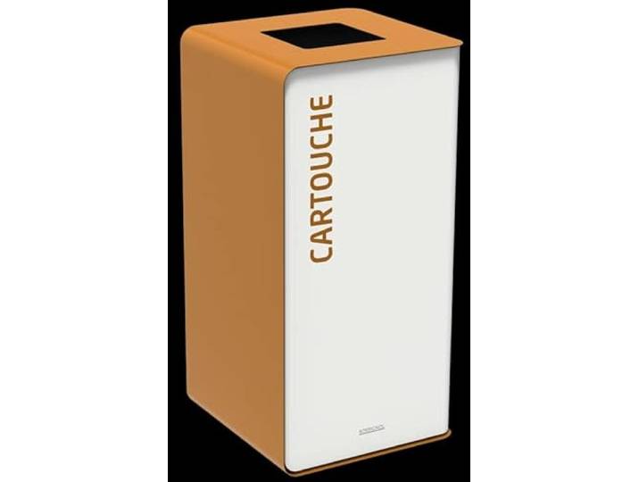 CUBATRI Mülleimer 40L aus pulverbeschichtetem Stahl mit UV-Absorber Rossignol , Farbe:Braun