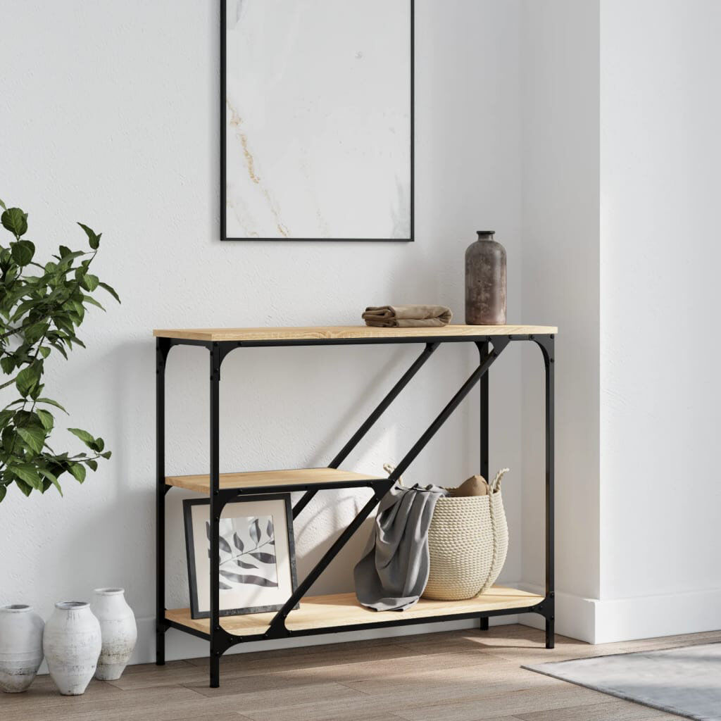 vidaXL 88.5cm Console Table Sonoma Oak