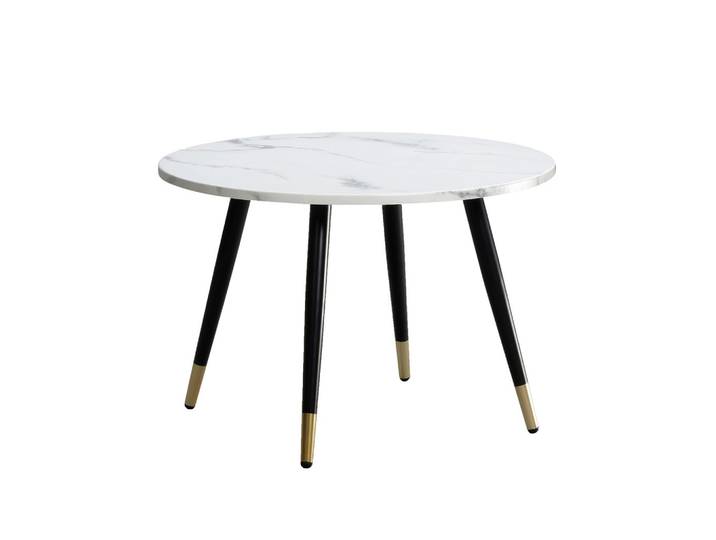 Couchtisch Marmoroptik Weiß ca. 60x60x41 cm