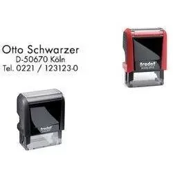 Trodat, Stempel, Textstempelautomat Printy 4910, 3-zeilig, rot