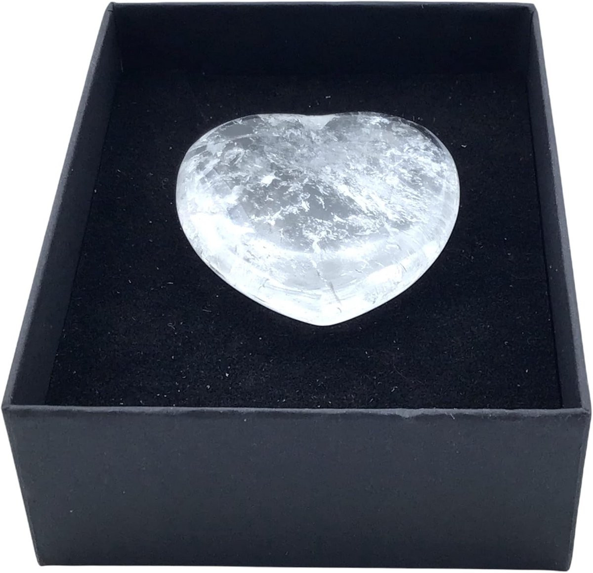 Groot Edelsteen Hart in Geschenkdoos - Gelukssteen, Chakra Steen en Massage Steen