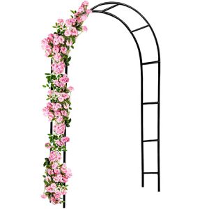 Gardebruk Rosenbogen 101492, schwarz, aus Metall, freistehend, 140 x 240 x 37 cm
