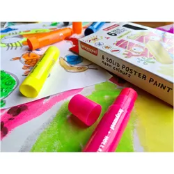 Bruynzeel, Künstlerfarbe + Bastelfarbe, Gouache Sticks Neon, 6St.