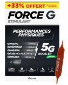 Vitavea Force G Stimulant Performances Physiques Booster 15 Ampoules + 5 Offertes - Boîte 20 ampoules de 10 ml
