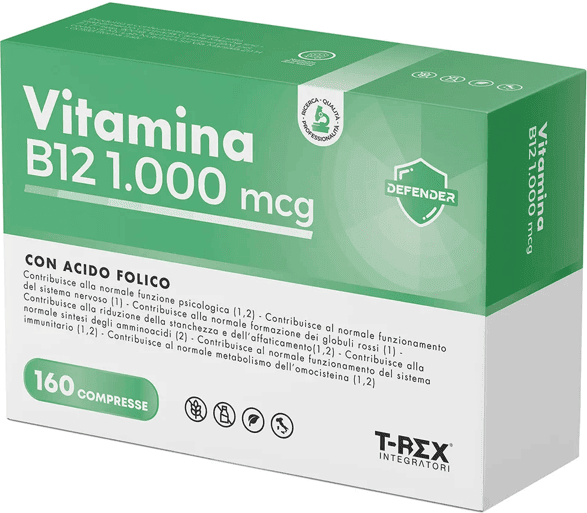 Rex Vitamina B12 Integratore Alimentare 1000mcg 160 Compresse