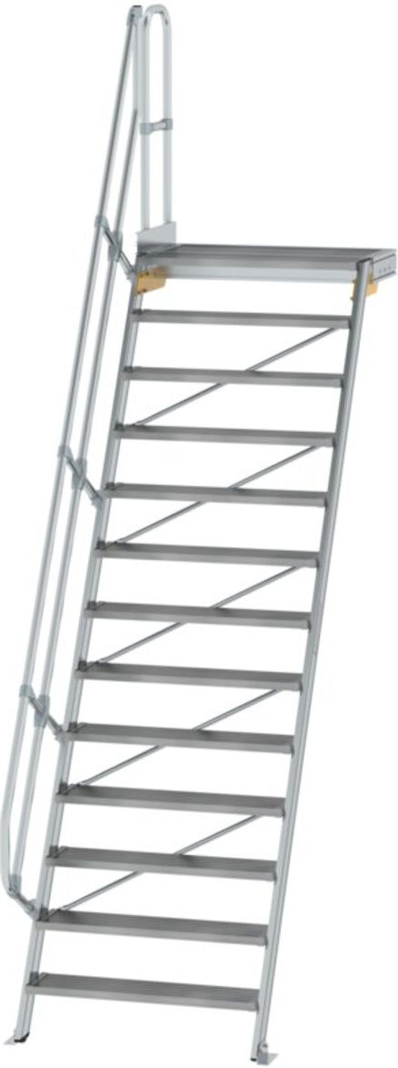 MUNK Aluminium-Treppe Plattform 60° 13 Stufen (600413)