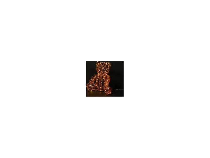 LED Bär metallic Kupfer 38x29x43.5cm