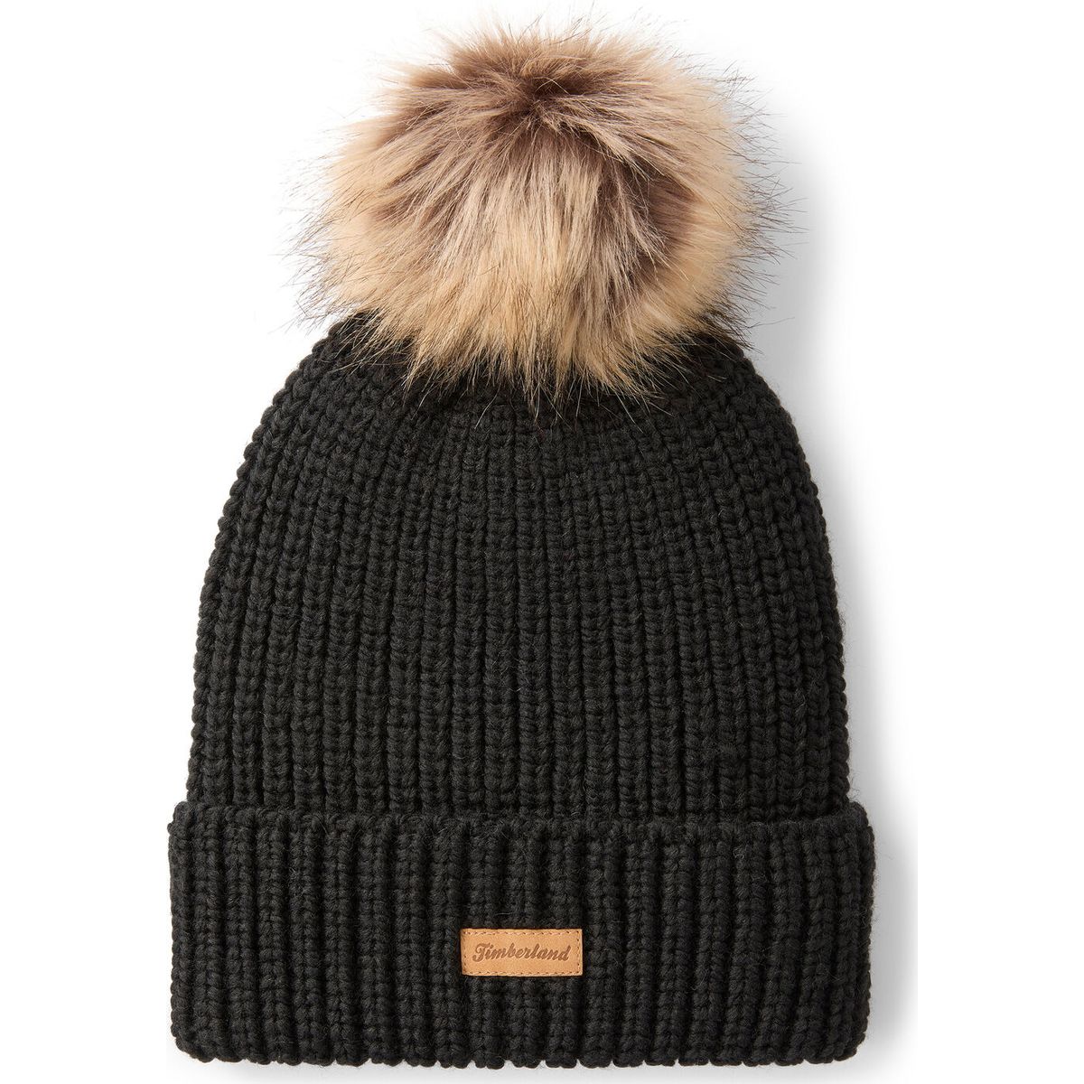 Timberland Womens Chunky Knit Pom Beanie black OS TB0A67VE0011-OS