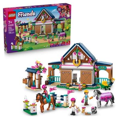 LEGO Friends 42688 Pferdestall und Reitschule, Pferdefiguren Spielset