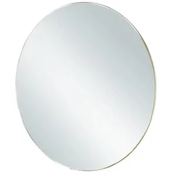 Spiegel  Moerna , gold , Glas,Aluminium,Metall , Maße (cm): T: 0.5  Ø: 50