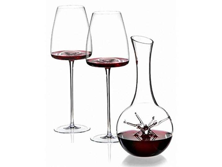 Weindekanter-Set mit 2 Gläsern Star - Mini Vision Straight