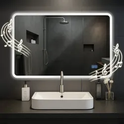 CLP Badspiegel Jericho mit Bluetooth 70x100 cm