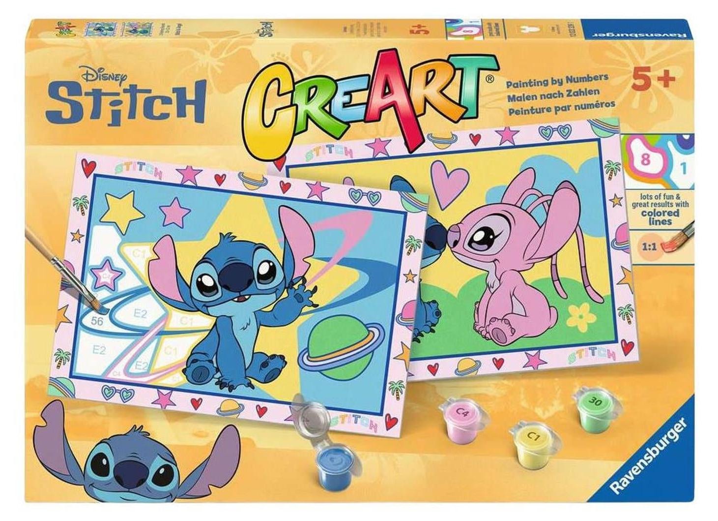 Ravensburger Schilderen op nummer set Stitch & Angel