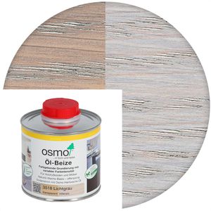 Osmo Holzbeize Öl-Beize, 0,5l, auf Naturölbasis, 3518 lichtgrau
