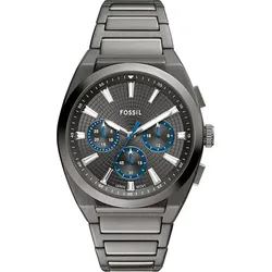 Fossil Quarz / Chronograph Everett FS6107 - Gray,Rotguss - 44mm