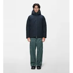 Rains für Herren. 24720 Steppjacke Sarna Marineblau (XL), Lässig, Wasserdicht