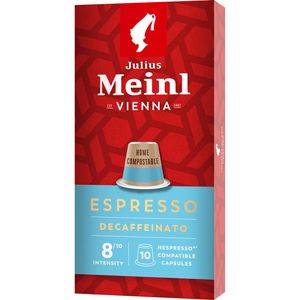 Julius-Meinl Kaffeekapseln Espresso Decaffeinato, 10 Kapseln, für Nespresso