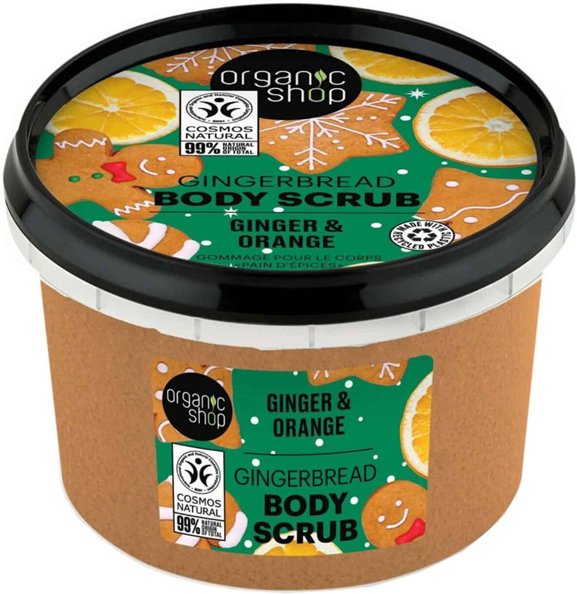 ORGANIC SHOP Ginger & Orange Gingerbread Body Scrub 250ml