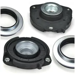 2x Domlager VA schwarz passend für VW Golf 5, Jetta 3, CADDY 3, Passat