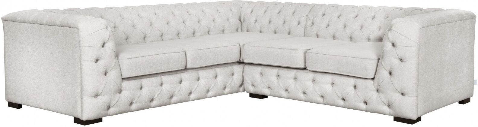 Chesterfield-Sofa, beige (creme), B:247cm H:67cm T:227cm, 100% Polyester, Sofas, hochwertige Chesterfield-Ausführung, sehr hochwertige Verarbeitung