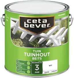 Cetabever Tuinhout Beits Dekkend Zijdeglans - Wit