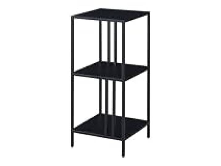 Helloshop26 Étagère autoportante Acier 80 x 35 x 35 cm Noir 03_0006954