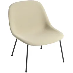 Muuto Fiber Lounge Chair, tube base, steelcut trio 236 / schwarz