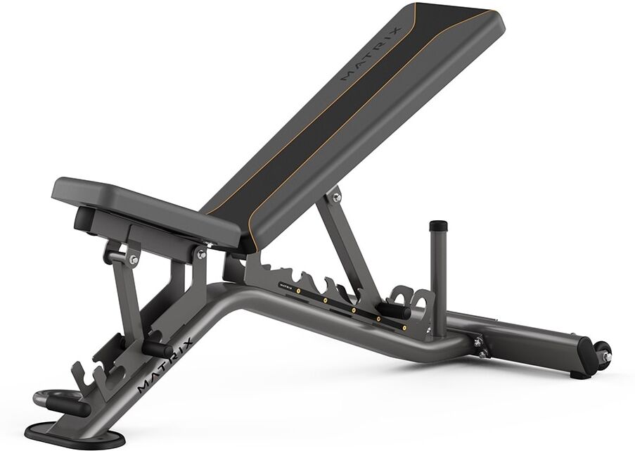 Matrix Banco Regulable Fitness. Negro / Gris