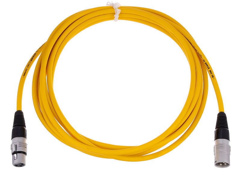 Sommer Cable Stage 22 SGHN YE 5,0m Yellow
