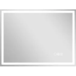 BADSPIEGEL Gehärtetes Glas Silber