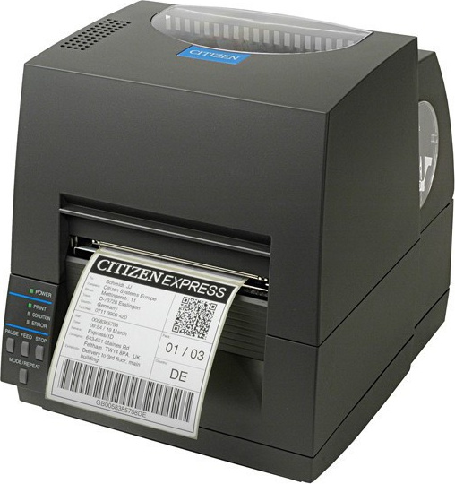 Citizen CL-S621II, Direkt Wärme/Wärmeübertragung, POS-Drucker, 203 x 203 DPI, 150 mm/sek, 10,4 cm, 2,54 m
