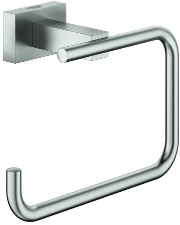 Grohe Essentials Cube WC-Papierhalter 40507DC1 supersteel, ohne Deckel, verdeckte Befestigung
