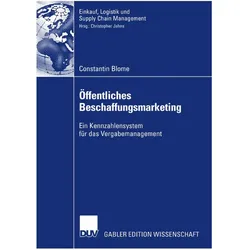 Öffentliches Beschaffungsmarketing, Fachbücher von Constantin Blome