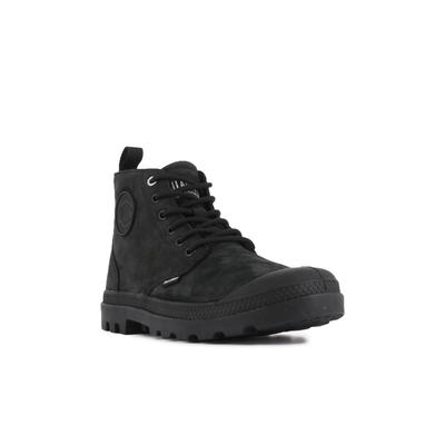 Schnürboots PALLADIUM "PAMPA HI NBK", Damen, Gr. 37, schwarz, Leder, Schuhe Schnürboots, Schnürstiefel, Schnürstiefelette