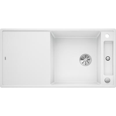 Granitspüle BLANCO "AXIA III XL 6 S", weiß, B:100cm, Verbundwerkstoff, Küchenspülen, aus SILGRANIT, inkl. Esche-Compound-Brückenschneidbrett