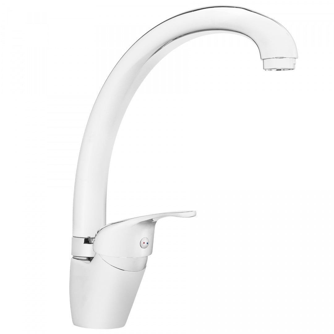 Invena Mitris wastafelmengkraan met uitloop, chroom