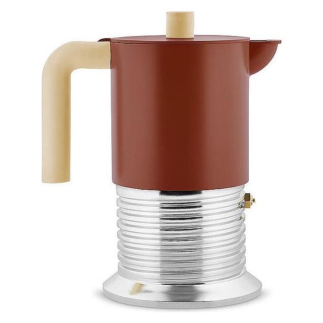Alessi Espressokocher VITE 6 Tassen Aluminium/Braun (6 Tassen) (69085445)