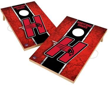 Skip's Garage Vintage Hartford Hawks Regulation 2x4 Cornhole Set