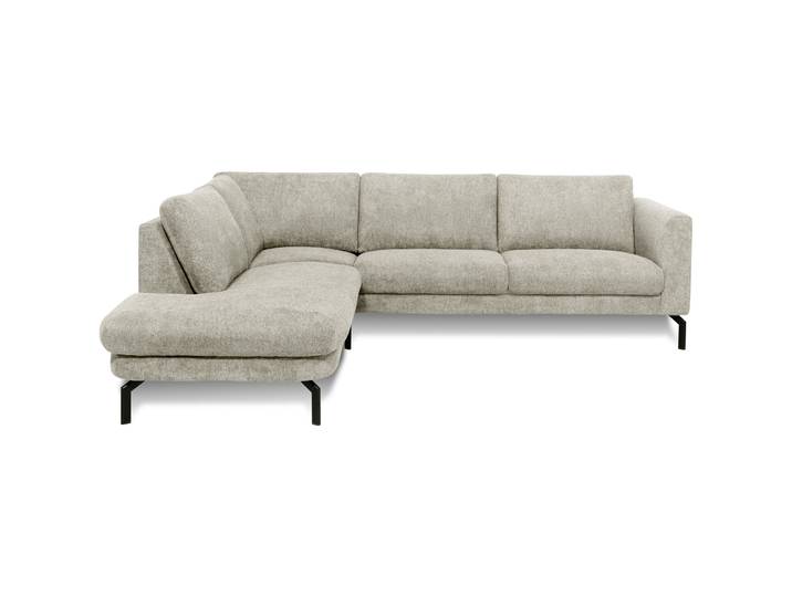 Stilvolles Ecksofa Gomero Stoff hellgrau B 264 cm T 220 cm - Ecksofa