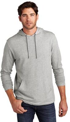 District DT571 Featherweight French Terry Hoodie in Light Heather Grey size 3XL   Cotton/Polyester Blend
