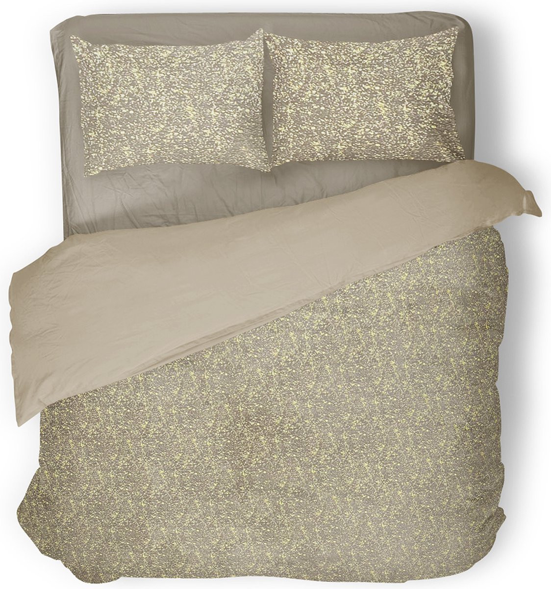 Eleganzzz Dekbedovertrek Foil Velvet - Sand - 240 x 220 cm
