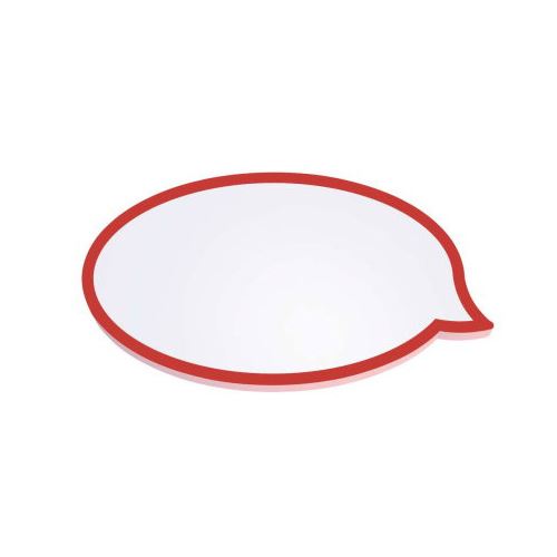 Maul Moderationskarten Sprechblase, 11 x 19 cm, 50 St./Pack