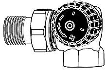 Heimeier Thermostat-Ventilunterteil 2340-02.000 Rp 1/2xR 1/2, Winkeleck, Rotguss, rechts, geringer Widerstand
