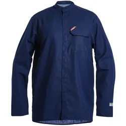 Multinorm Hemd langarm "7005-150" Safety+ marine - 43/44 - Blau