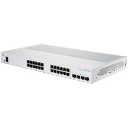 Cisco Bussiness switch CBS350-24T-4X-EU-RF (24 Ports), Netzwerk Switch, Silber