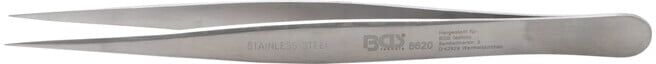 BGS Pincette pointue en acier inoxydable droite 125 mm ; BGS technic (8620)