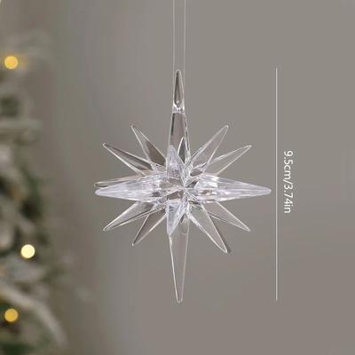 Rare Purchases Glitter Star Xmas Tree Pendants, Christmas Exploding Star Hanging Ornament, Elegant Christmas Decoration For Home e
