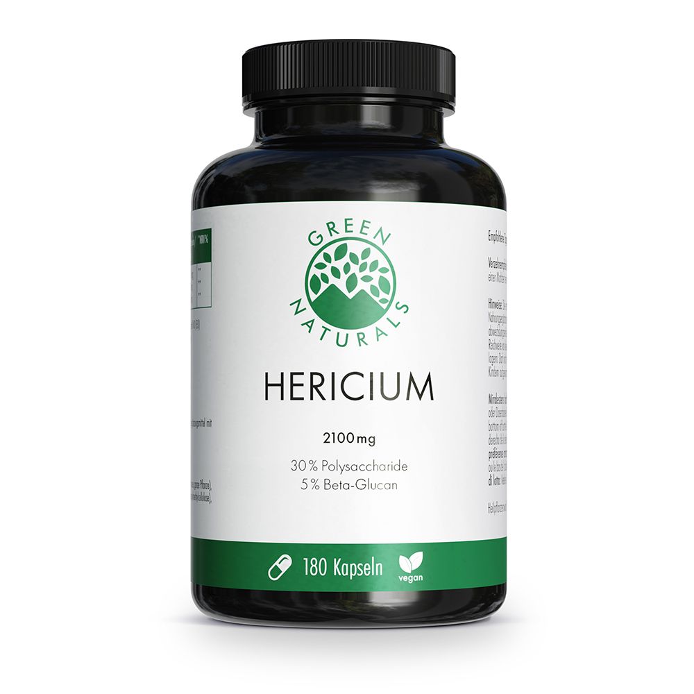Green Naturals Lions Mane Hericium 2100mg veg.Kps. 180 St Kapseln