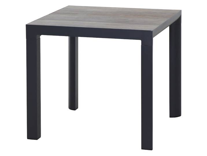 Siena Garden Silva Dining Tisch 80x80cm matt anthrazit / washed