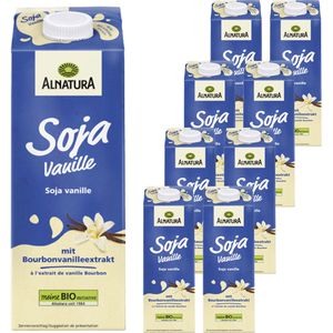 Alnatura Sojadrink Vanille, BIO, je 1 Liter, 8 Stück